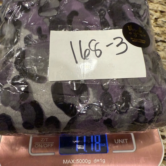 Loft abstract leopard print midi dress purple gray black SZ M - Picture 14 of 14